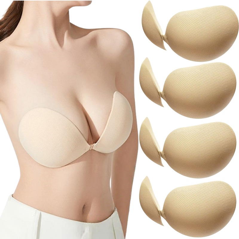 Push Up Bra Silicone - Biustonosz samoprzylepny push-up, pogrubione, niewidoczne silikonowe