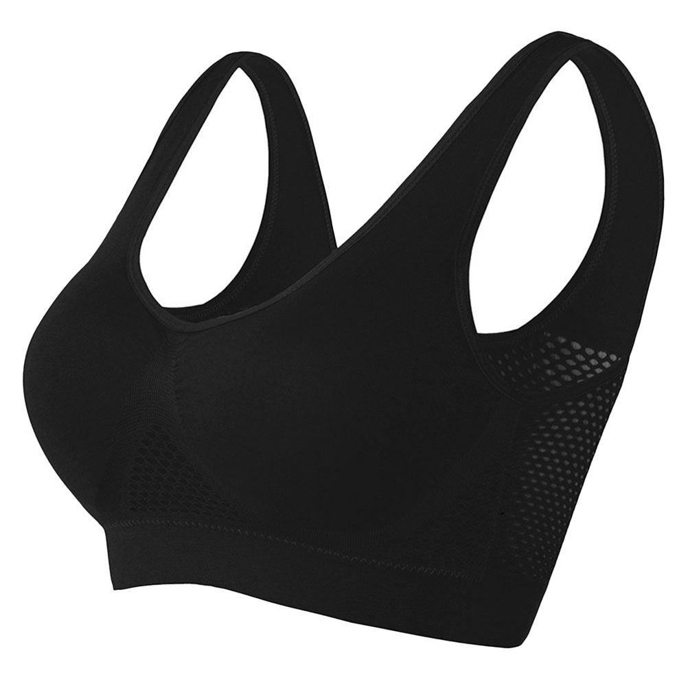 Wirefree Bra Comfort - Damski biustonosz sportowy bez fiszbin, oddychający,
