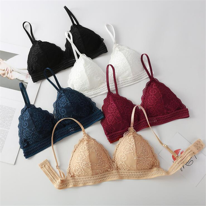 Lace Bralette Set - Biustonosz damski 2026 Nowy francuski trójkątny