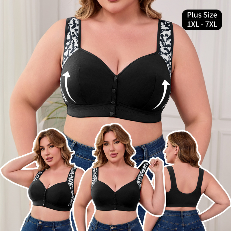 Wirefree Bra Comfort - Biustonosz XL-7XL Plus Size z zapięciem